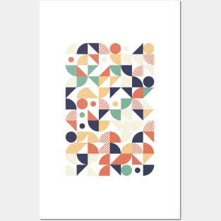 Colourful Geometric Animated Pattern Posters and Art